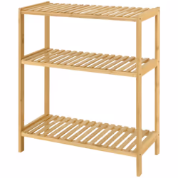 Mensola in bambù Questo pratico mobile portaoggetti è un accessorio ideale per abbellire la tua casa. Oltre al bagno, puoi in ...