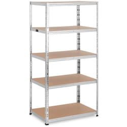 Scaffali per carichi pesanti 90 x 60 x 180 cm supportano 5 x 175 kg grigi
