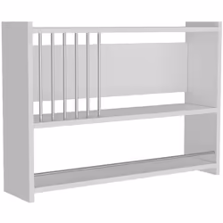 Mensola a muro Questo elegante mobile portaoggetti è un accessorio perfetto per la tua cucina. 3 livelli offrono spazio per r ...