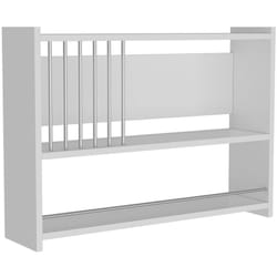 Mensola da parete a 3 livelli per cucina 60 x 84 x 20 cm bianca