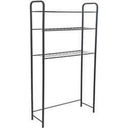Helloshop26 - Mensola da bagno autoportante a 3 livelli 161 x 69 x 24,5 cm Nera