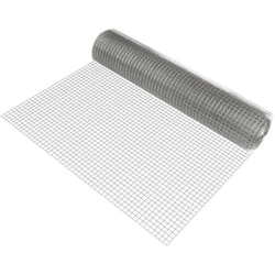 Rete metallica in acciaio zincato 100 cm x 25 m grigia 1 rotolo