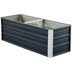Fioriera con barra divisoria 125 x 47 x 40 cm antracite