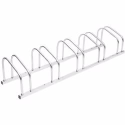 Questo portabiciclette in acciaio zincato è una buona soluzione per riporre le biciclette di famiglia o di piccole imprese. M ...