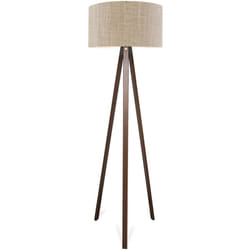 Helloshop26 - Lampada da terra lampada altezza 140 cm E27 effetto legno, marrone chiaro