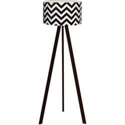 Helloshop26 - Lampada da terra lampada altezza 140 cm E27 nero/bianco