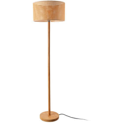 Helloshop26 - Lampada da terra lampada altezza 154 cm E27 giallo-marrone