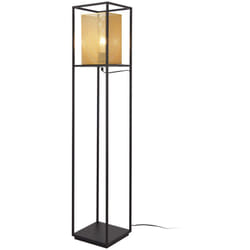 Helloshop26 - Lampada da terra lampadario 123 x 22 x 22 cm oro nero