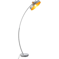 Helloshop26 - Lampada da terra lampada in metallo 159 x 75 x 35 cm grigio