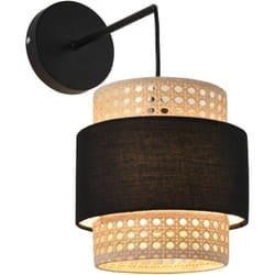 Helloshop26 - Lampada da parete per sala da pranzo, soggiorno, 36 x 30 x 18 cm nero beige
