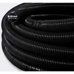Tubo per piscina NERO Diametro interno: 38 mm, 30 m ------ Il tubo per piscina con diametro di 32 mm può essere utilizzato pe ...