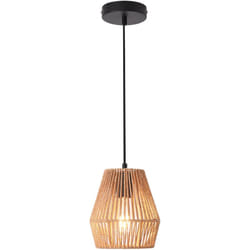 Helloshop26 - Lampadario lampada a sospensione a sospensione in corda intrecciata Liverpool 160 x 18 cm beige lux.pro