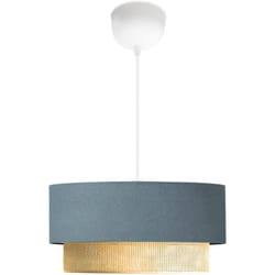 Helloshop26 - Lampadario lampada a sospensione loughborough E27 altezza 70 cm bianco grigio blu giallo