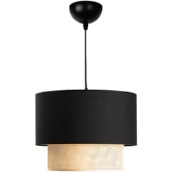 Helloshop26 - Lampadario lampada a sospensione loughborough E27 altezza 70 cm nero giallo