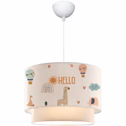Sospensione Questa lampada a sospensione moderna e di design sarà l'ornamento della cameretta dei bambini e fornirà un'illumi ...