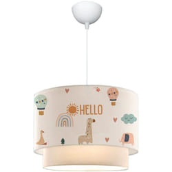 Helloshop26 - Lampadario lampada a sospensione in lurgan da bambino E27 70 cm modello giraffa