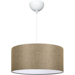 Helloshop26 - Lampadario lampada a sospensione luce E27 70 x 38 cm beige
