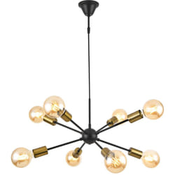 Helloshop26 - Lampadario lampada a sospensione a 8 rami Amiens E27