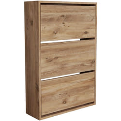 Scarpiera 110 x 74 x 24 cm effetto rovere
