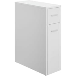 Base da bagno 61 x 20 x 45 cm con 2 cassetti bianchi