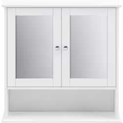 Armadietto a specchio a 2 ante per il bagno Questo moderno e pratico pensile a specchio sarà un accessorio utile ed estetico ...