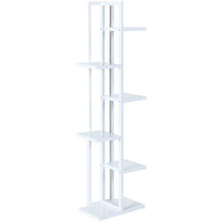 Helloshop26 - tohmajärvi supporto per piante a 5 livelli 120 x 34 x 21 cm bianco