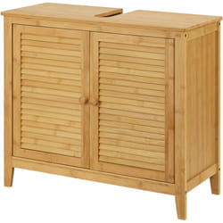Helloshop26 - Mobile lavabo con 2 ante 60 x 67 x 30 cm bambù