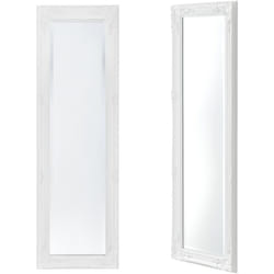 Specchio da parete 132 x 42 x 3,5 cm bianco