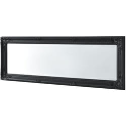 Helloshop26 - Specchio da parete 132 x 42 x 3,5 cm nero