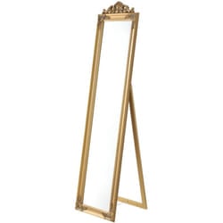 Specchio da terra inclinabile 160 x 40 cm oro