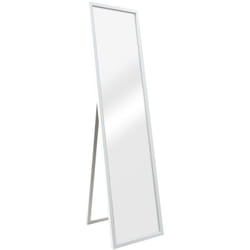 Helloshop26 - Specchio da terra inclinabile Psiche 150 x 35 cm bianco