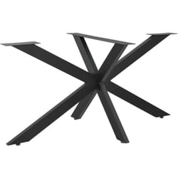 Gamba da tavolo in acciaio ferro 120 x 68 x 71 cm nero opaco