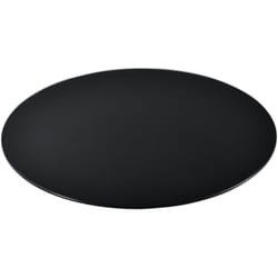 Helloshop26 - Piano tavolo in vetro esg diametro 80 cm nero