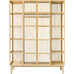 Helloshop26 - Armadio con 2 ante scorrevoli 185 x 140 x 45 cm
