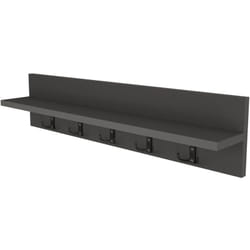 Appendiabiti con 10 ganci 80 x 13 x 18 cm antracite