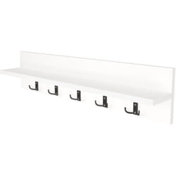 Helloshop26 - Appendiabiti con 10 ganci 80 x 13 x 18 cm bianco