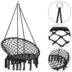 Amaca sedia a dondolo 80 cm antracite