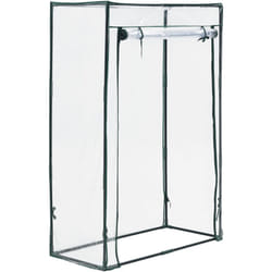 Serra per pomodori Terzigno in acciaio e PVC con porta zip 100 x 50 x 150 cm