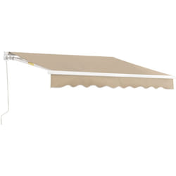 Tenda da sole con manovella 350 x 250 cm beige