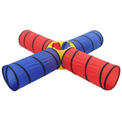 Tunnel gioco 250 x 250 x 48 cm blu e rosso