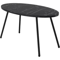 Tavolino ovale 43 x 90 x 50 cm marmo nero