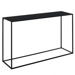 Consolle in metallo 74 x 115 x 32 cm nero opaco