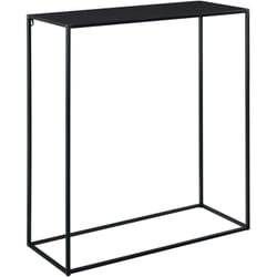Consolle in metallo 92 x 80 x 32 cm nero opaco