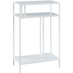 Consolle in metallo 85 x 55 x 30 cm bianco
