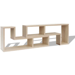 Helloshop26 - Mobile tv tv buffet dal design pratico in rovere a doppia l