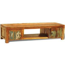 Helloshop26 - Mobile tv tv buffet dal design pratico 2 ante in legno riciclato stile vintage