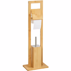 Set porta carta igienica e scopino Un set da toilette comodo e pratico, composto da uno scopino e un porta carta igienica da  ...