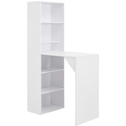 Helloshop26 - Tavolo alto da bistrot con mobile bianco 200 cm