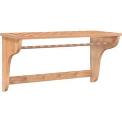 Helloshop26 - Porta asciugamani 60 x 30 x 35 cm in legno massello di noce