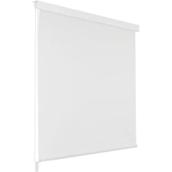 Helloshop26 - Tenda a rullo per doccia 120 x 240 cm bianca